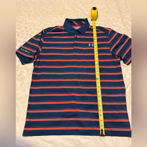 Under Armour Blue and orange Performance Polo Shirt - Picture 4 of 6